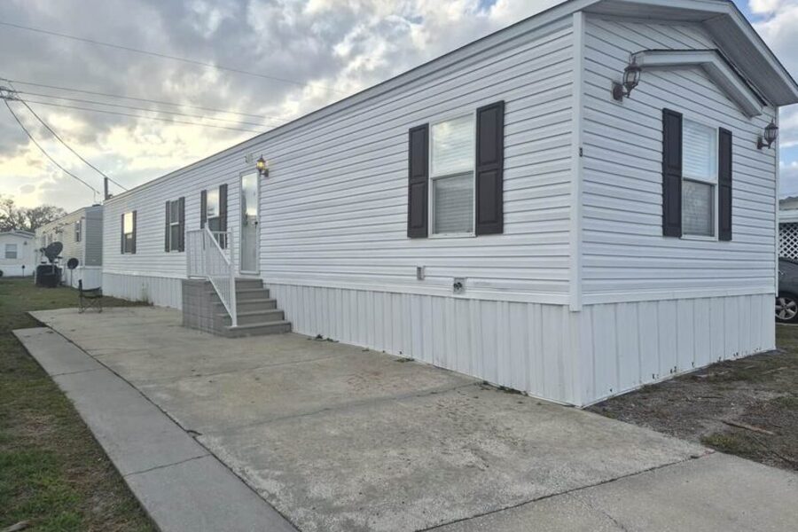 Private entrance and parking